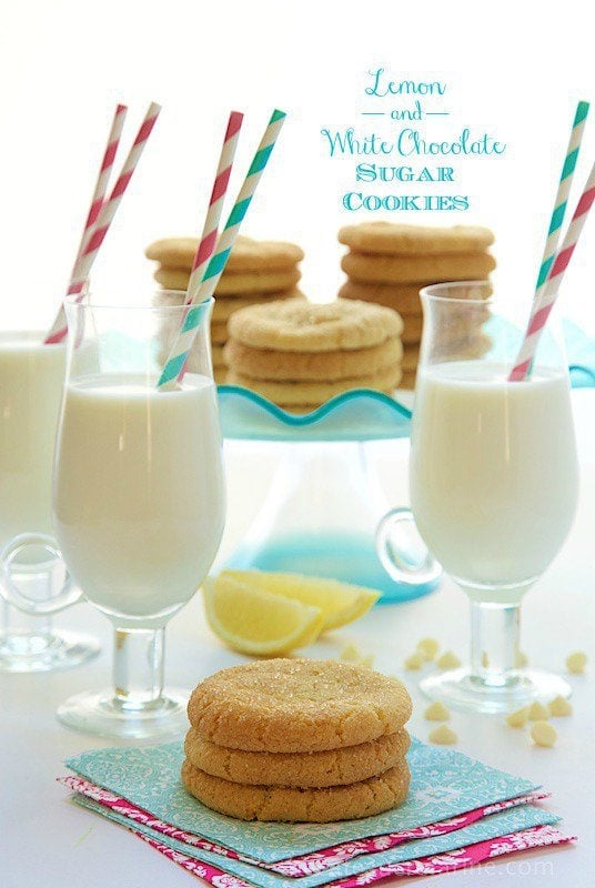 Lemon and White Chocolate Sugar Cookies | The Café Sucre Farine