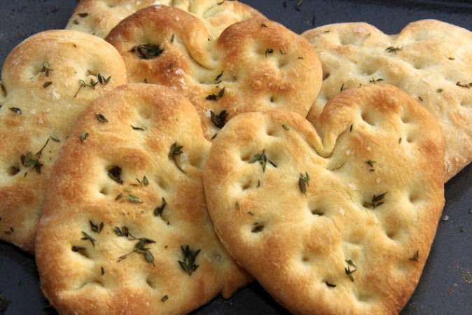 I Love You Focaccia Bread - It will make all your "sweeties" smile. And so easy to make, using the Artisan Bread in Five Minutes a Day technique!