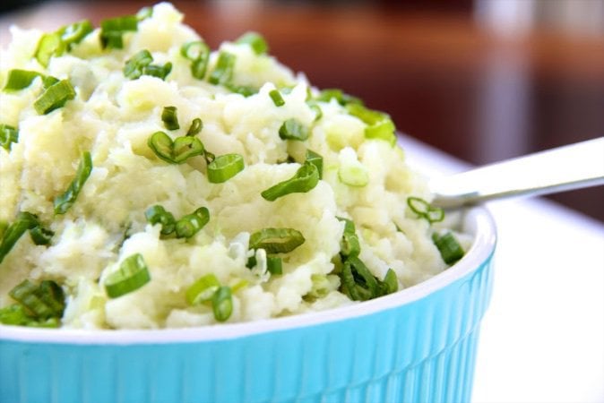 This Irish Colcannon is a wonderful, hearty traditional Irish peasant food, usually combining cabbage and scallions with classic mashed potatoes. Enjoy!