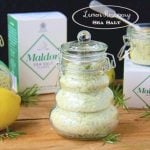 This Lemon Rosemary Sea Salt adds delicious flavor to anything it touches! It's simple to make (only four ingredients) and makes a lovely gift to boot!