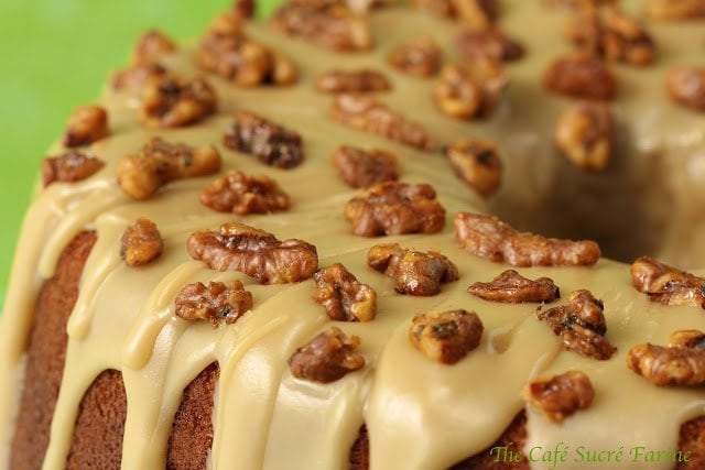Pumpkin Buttermilk Pound Cake with Caramel Icing - easy to put together and incredibly delicious. A perfect way to celebrate the season!