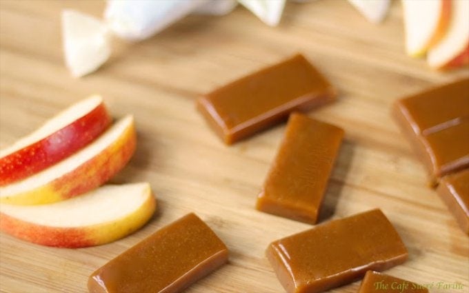 Apple Cider Caramels - These caramels are crazy delicious and are made from real apple cider. Don't expect them to last long!!