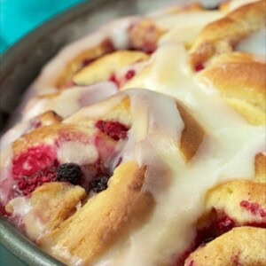 These Blueberry Swirl Cinnamon Rolls for your next brunch or breakfast are super delicious and very versatile. You can make them with just about any berry!