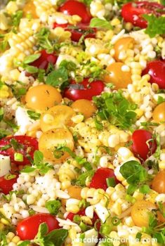 Israeli Couscous and Orzo Salad - The most delicious pasta salad ever with sweet cherry tomatoes, fresh mozzarella and lots of wonderful fresh herbs. Everyone loves this one!