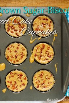 Brown Sugar Biscoff Sheetcake Cupcakes
