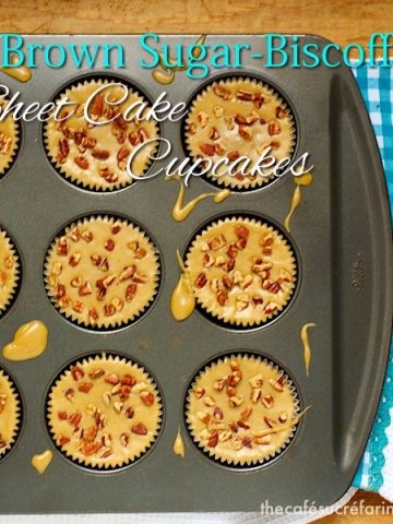 Brown Sugar Biscoff Sheetcake Cupcakes