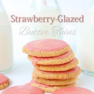 Strawberry Glazed Butter Thins