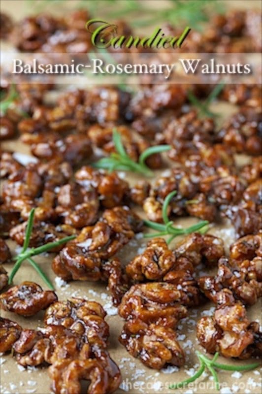 Candied Balsamic Rosemary WalnutsI - f you're nuts about nuts, these are going to be a staple; for salad toppings and just for snacks anytime!