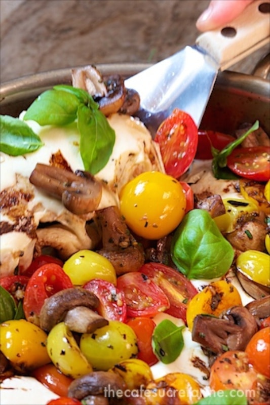Italian Chicken Caprese - comes together in in under an hour! It's so fresh and full of flavor! 