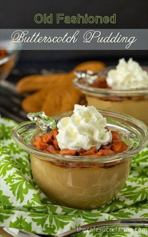 Old Fashioned Butterscotch Pudding - A silky smooth, delicious pudding with deep, rich caramel flavor. Like Grandma used to make it!