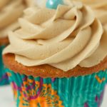 VanillaBean Cupcakes with Caramel Icing - our favorite cupcakes, EVER! Tender yellow crumb, moist and super easy! The icing is to-die-for!