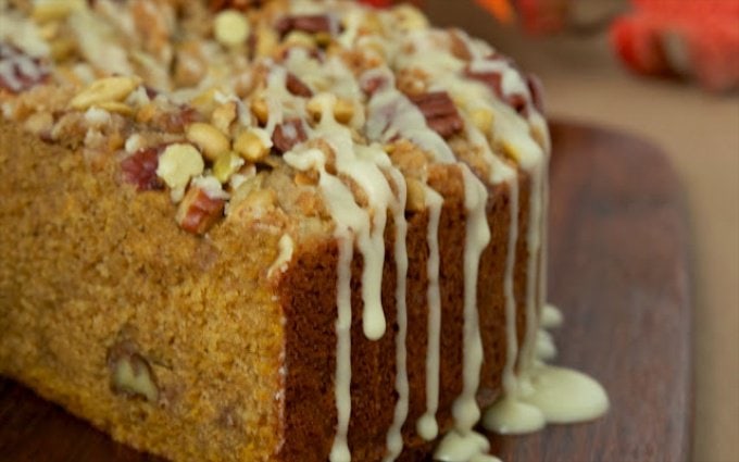 Pumpkin Coffee Cake w/ Pecan-Pepita Crumble - oh, it's not in the title but there's a maple drizzle too. Amazing!!