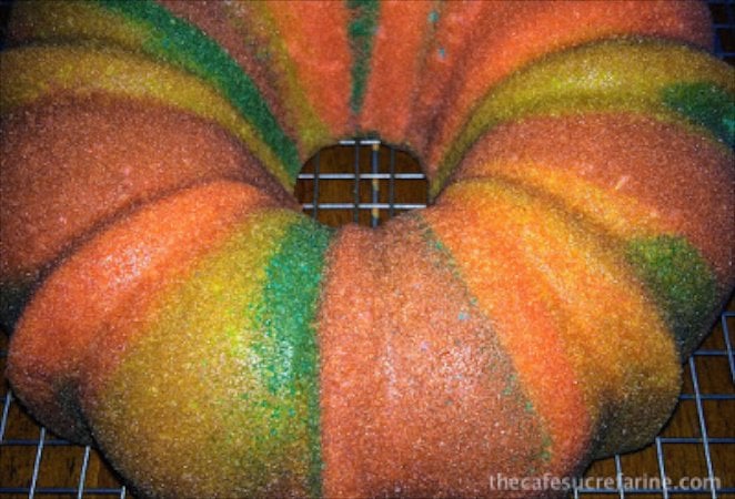 Lemon Kaleidoscope Cake - a fantastically, fun, colorful cake that's as good to eat as it is to look at!