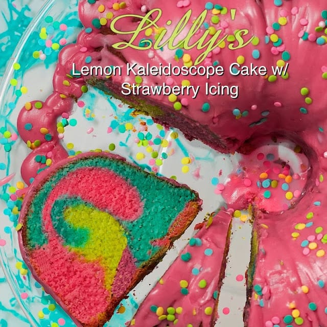 This colorful, fun loving Lemon Kaleidoscope Bundt Cake is perfect for those special occasions when you want something a little wild and far out. Delicious!