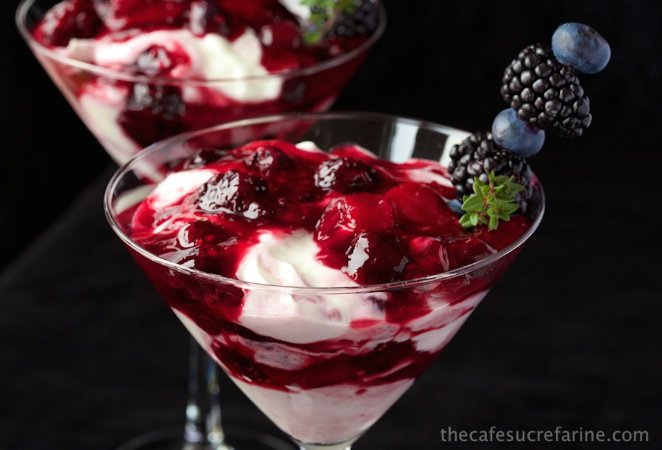 Warm Mixed Berry Compote - a delicious, colorful, elegant twist on compotes. Fabulous for breakfast, brunch or just anytime you want to make your meal a little fancy.