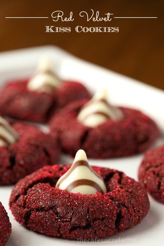 Red Velvet Kiss Cookies - the most delicious, fun, festive cookies you'll ever have the pleasure of meeting!