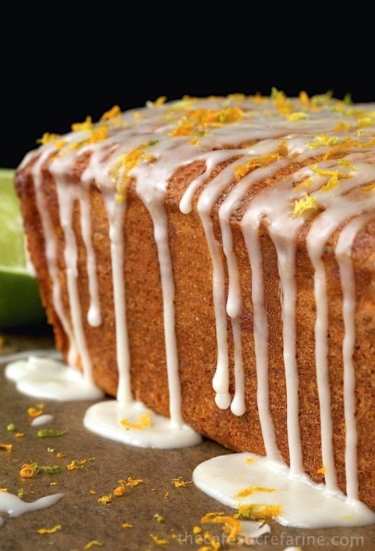 Poppyseed Citrus Tea Cake with double-glazed icing - perfect for snacks, brunch, dessert or just when you hear the call for something citrusy and sweet!