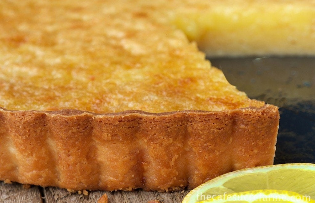 Lemon Chess Tart with Shortbread Crust - a classic Southern recipe with a little twist. This is one crazy-good take on Lemon Chess Pie.