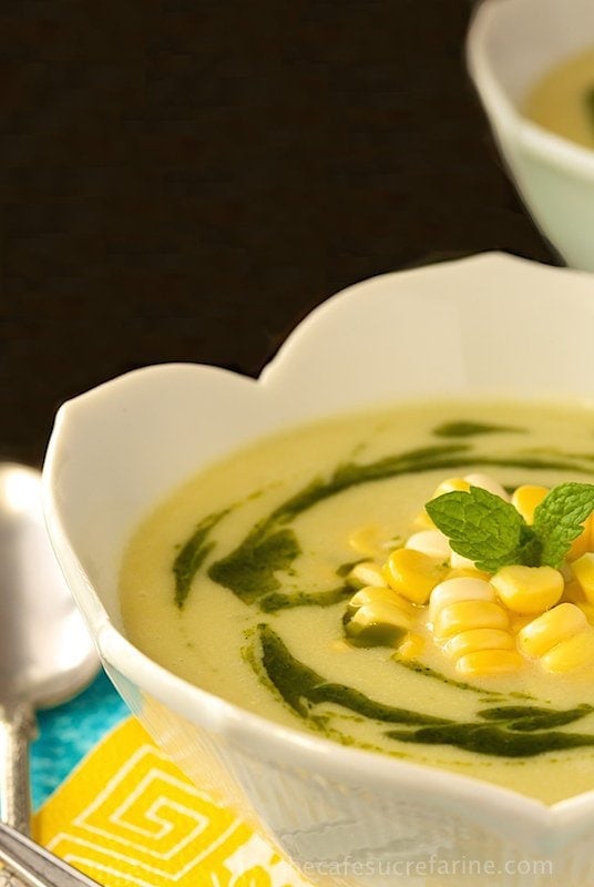 Fresh Corn Bisque - A simple, delicious 5-ingredient soup with lots of fresh corn flavor.