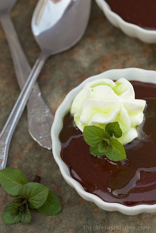 Chocolate Pots de Crème - this is one crazy-good, SUPER easy dessert!!