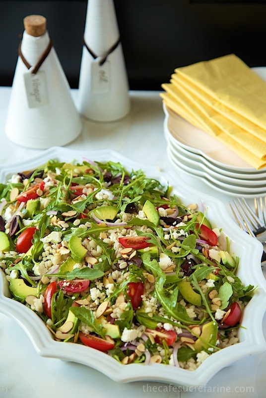 Greek-Style Avocado and Barley Salad. A super healthy, fresh and delicious salad.