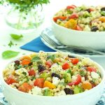 Mediterranean Chopped Salad - you won't be able to stop eating this fresh, vibrant tasting salad. Perfect for parties, potlucks, picnics!