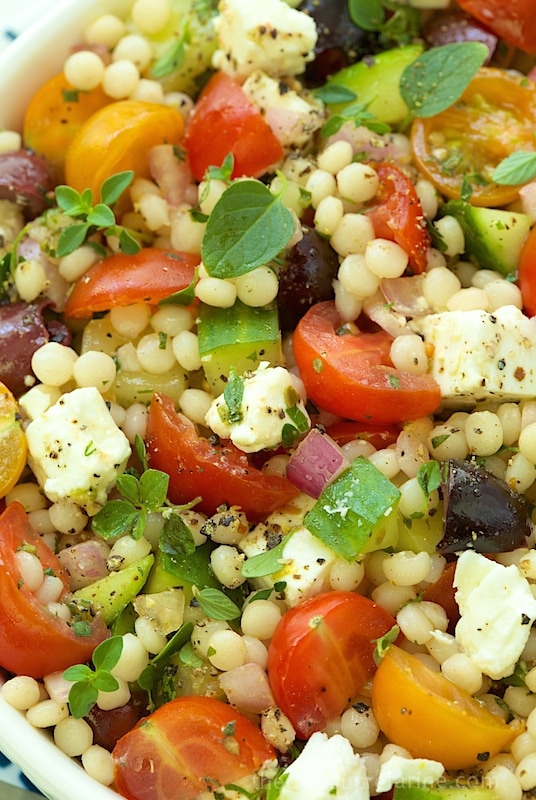 Mediterranean Chopped Salad - loaded with fresh vibrant flavors.