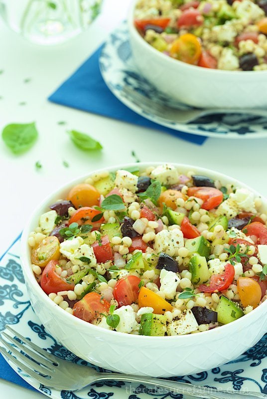 Mediterranean Chopped Salad - loaded with fresh vibrant flavors.
