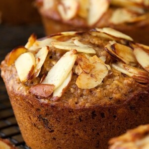 Healthy Banana Bran Muffins - A perfect breakfast or snack, these muffins are super delicious, no-sugar, high fiber and loaded with great ingredients.