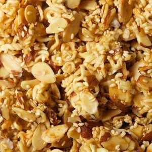 Healthy Crunch Salad Topping - this adds a delightful tasty touch to just about any salad. Also great for snacking, on peanut butter toast, with yogurt and on top of oatmeal.