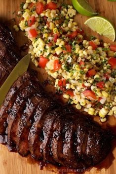 Molasses-Ginger Grilled Flat Iron Steak - Super easy and make ahead the fabulous marinade, grilling sauce and drizzling sauce are one in the same!