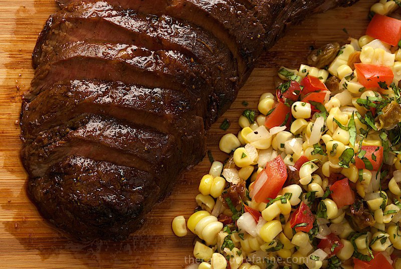 Molasses-Ginger Grilled Flat Iron Steak - These steaks are perfect for marinating and are great on the grill. Add this molasses-ginger marinade/glaze. Wow!
