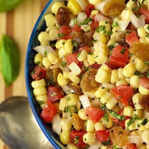 Warm Corn and Tomato Relish - Fabulous as a side, in salads, wraps, pitas, as a dip and on crostini. A zillion ways to use this delicious corn relish.
