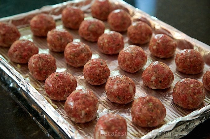 Making meatballs, a few tricks.