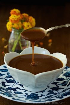 Buttermilk Maple Toffee Sauce - if you've got 20 minutes, you can put together a delicious dessert sauce. Serve it with vanilla ice cream for a super easy sweet treat or drizzle it on your favorite tart, cake, pie, etc. to take it right over the top!