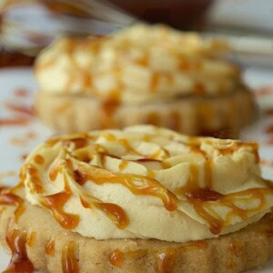 Pumpkin-Spiced Shortbread with Apple Cider Buttercream - crisp, buttery shortbread topped with a bright, fresh buttercream flavored with reduced apple cider.