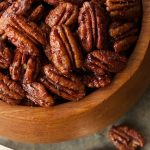 Sweet and Spicy Pecans - the most deliciously addicting snack, salad topper, cocktail nibble ever! You will find yourself going back for more!