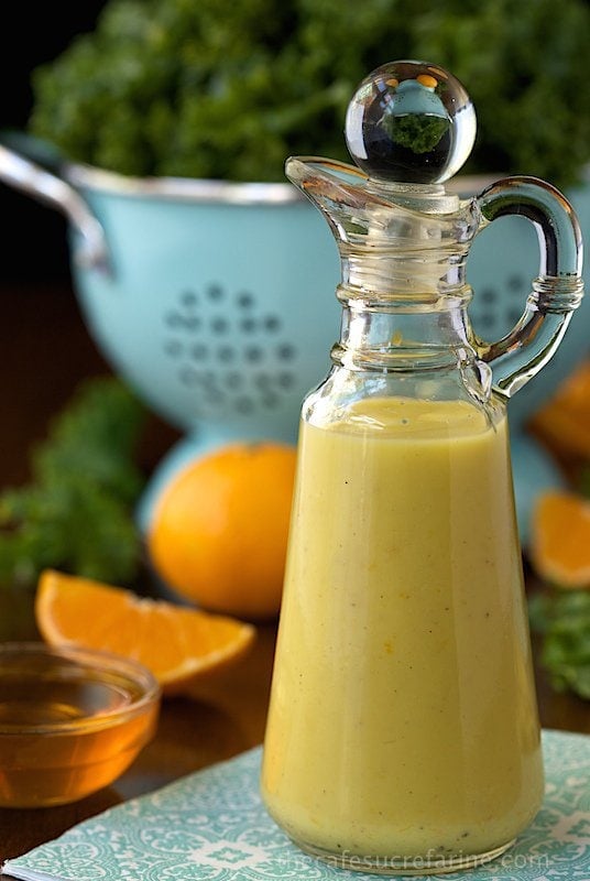 Clementine Ginger Salad Dressing - delightfully fresh and delicious with clementine zest and juice, ginger, honey and coriander as star ingredients.