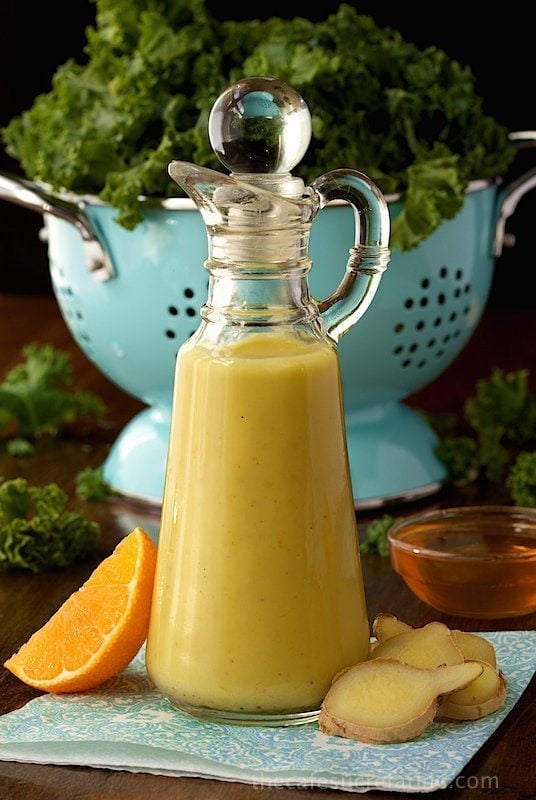 Clementine Ginger Salad Dressing - delightfully fresh and delicious with clementine zest and juice, ginger, honey and coriander as star ingredients.