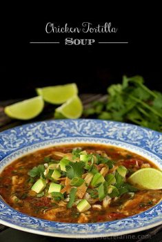Chicken Tortilla Soup - oh man, this is one of our favorite soups of all time. We gobble up a pot of this in no time flat! But that's okay cause it's super healthy and loaded with good stuff!