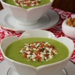 Sweet Pea and Potato Soup - delicious, healthy and perfect for lunch but it also makes a fun, fabulous and quite elegant appetizer soup!
