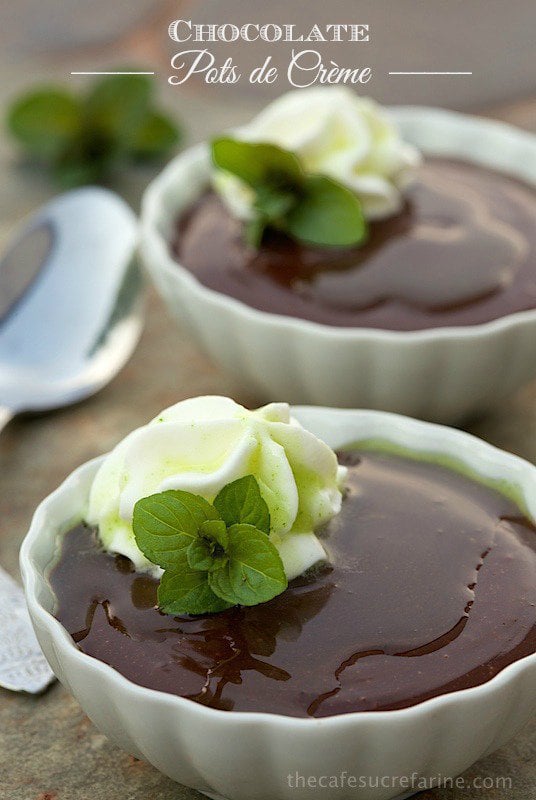 Chocolate Pots de Crème - You'll flip when you see how easy and fast this recipe is. You'll REALLY flip when you take the first silky smooth, densely rich, melt-in-your-mouth delicious bite!