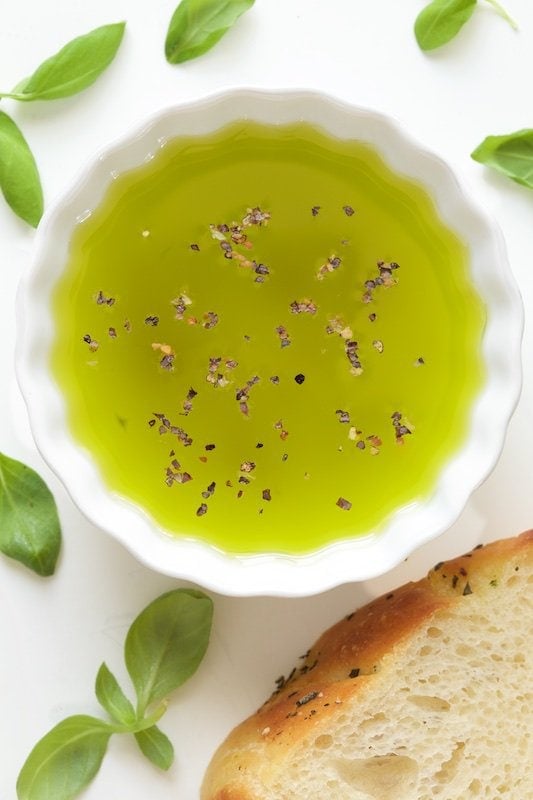 Basil Oil - I'm sure you've seen the little packs of basil at the grocery store. That and some oil is all it takes to make this fabulous condiment. Perfect for a dipping sauce or a drizzle for steak, fish, poultry and a zillion other things!