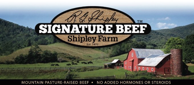 Photo of the Shipley Beef logo.