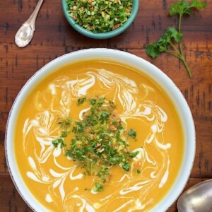 Thai Inspired Carrot and Yellow Pepper Soup