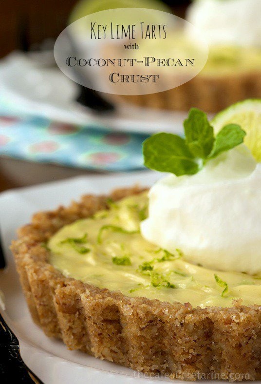 Key Lime Pie with Coconut Pecan Crust - if you're a key-lime lover, you'll go CRAZY over this. It's a classy step up from your ordinary key lime pie.