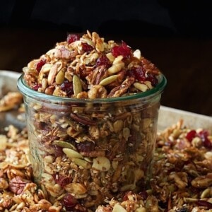 Paleo Granola - how can something so healthy be so... good? If you think you have a favorite granola recipe, this one will take you by surprise. It's delicious, super filling and EASY to throw together!