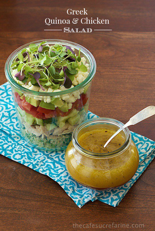 Greek Quinoa and Chicken Salad - healthy, fresh and super delicious!