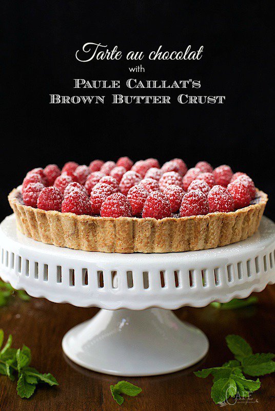 French Chocolate Tart with Brown Butter Crust