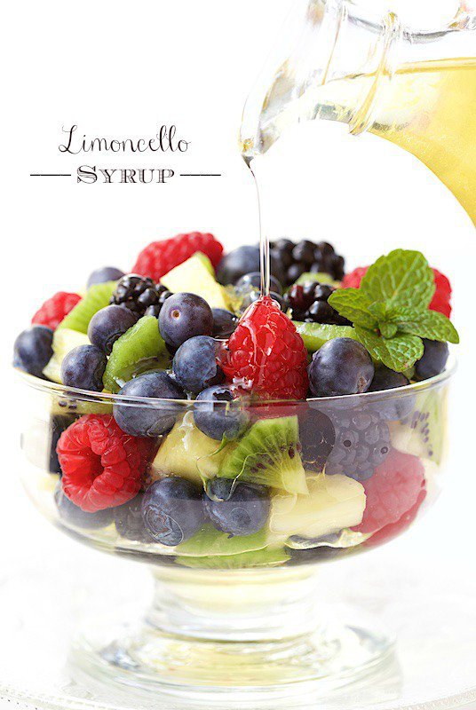 Limoncello Syrup - delicious, unique and super versatile. This syrup is wonderful drizzled on fresh fruit, yogurt, ice cream, fruit desserts .... www.thecafesucrefarine.com